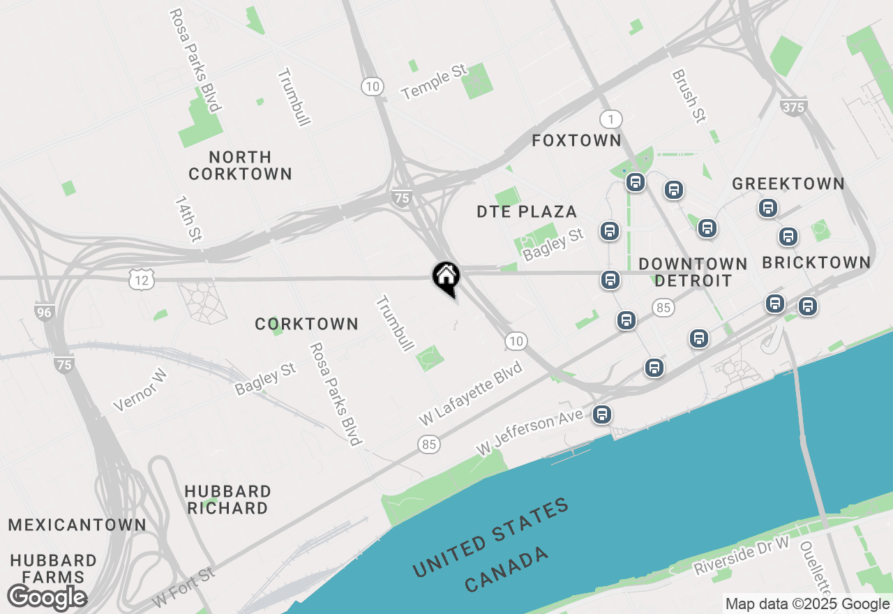 Map of 1250 Labrosse Street, Detroit, MI 48226