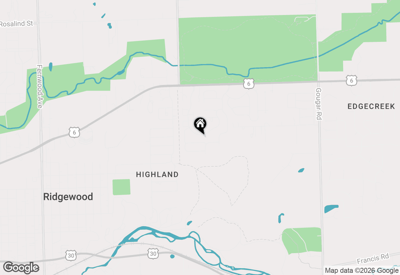 Map of 2450 Saddle Ridge Drive, Joliet, IL 60432