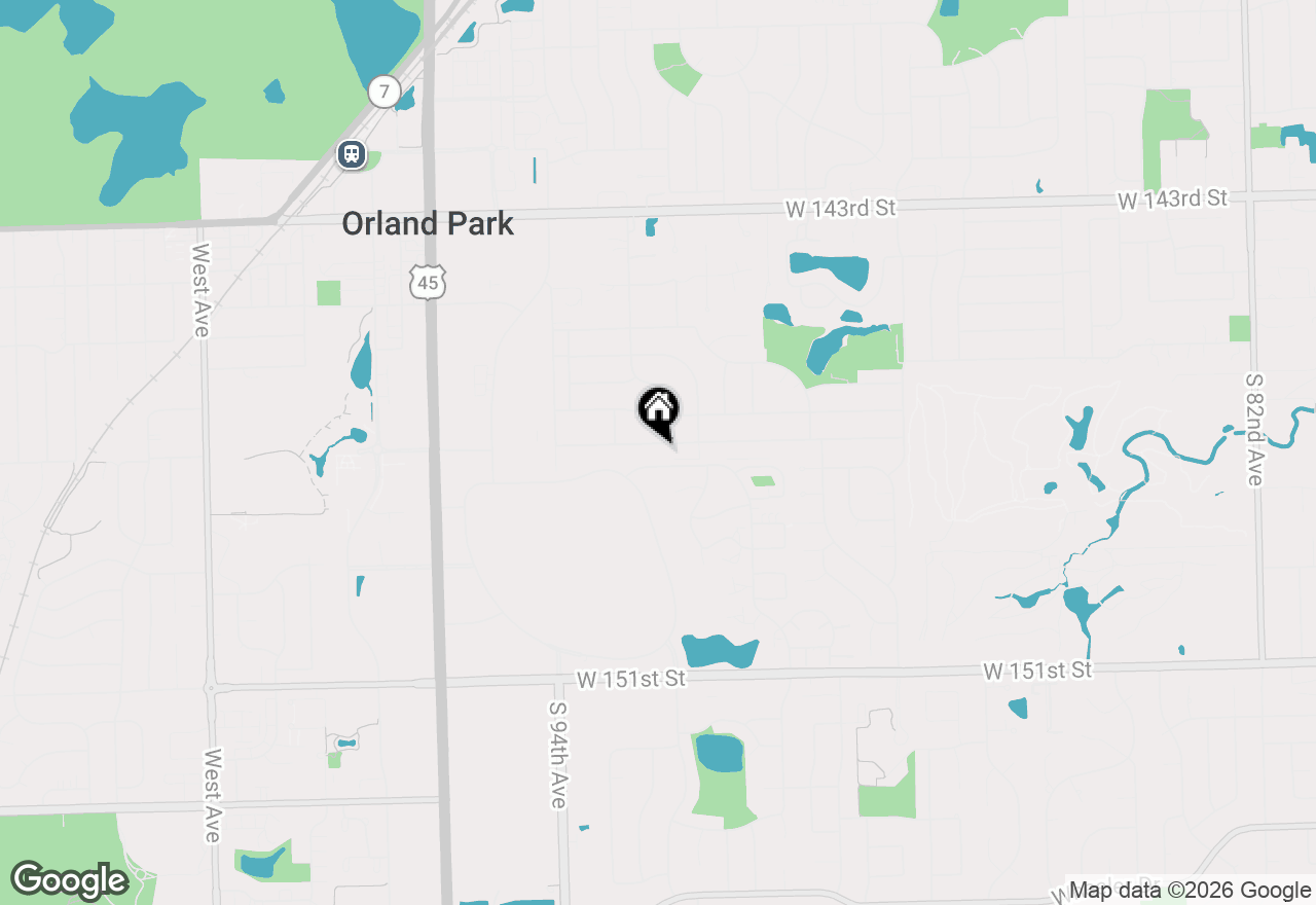 Map of 9209 W 147th Street, Orland Park, IL 60462