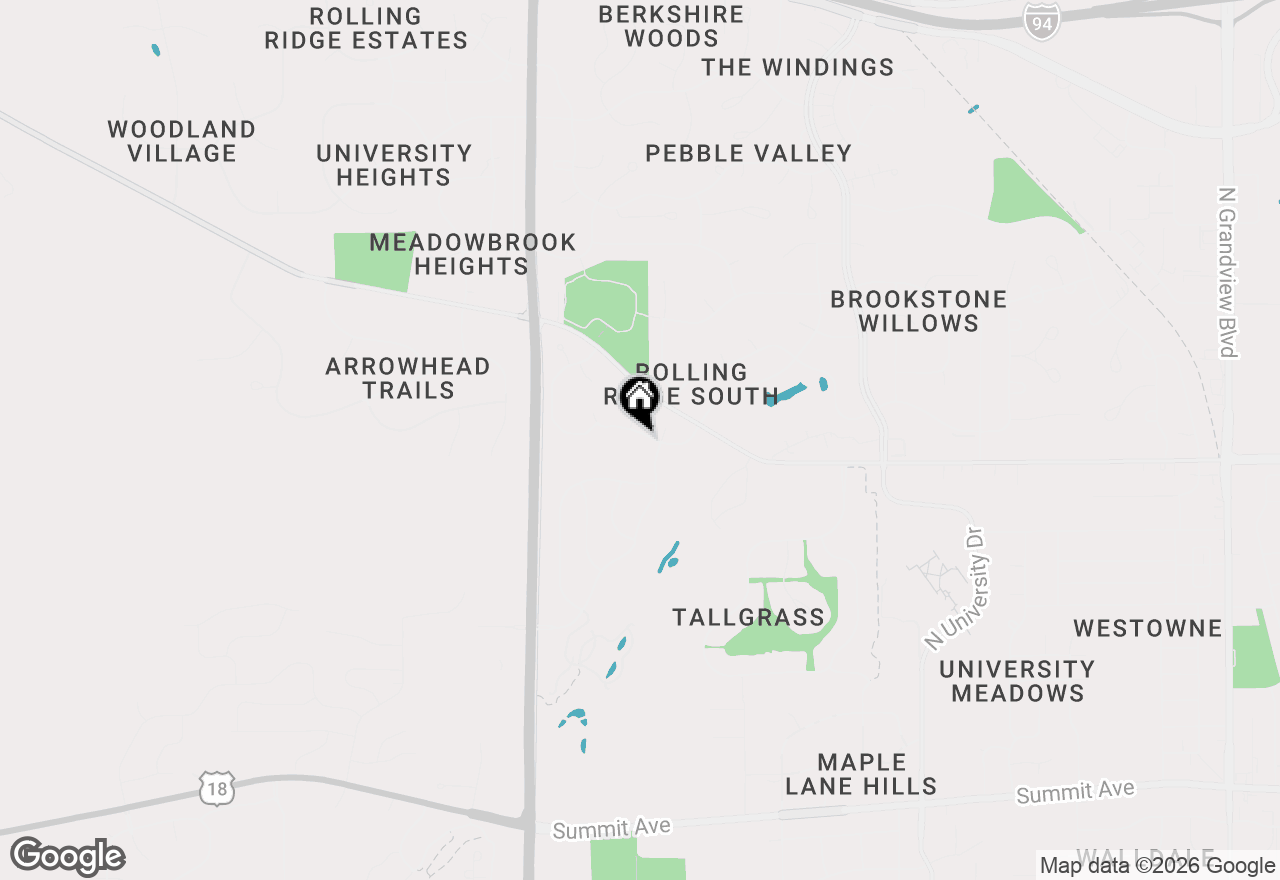 Map of 2005 Patrick Ln, Waukesha, WI 53188