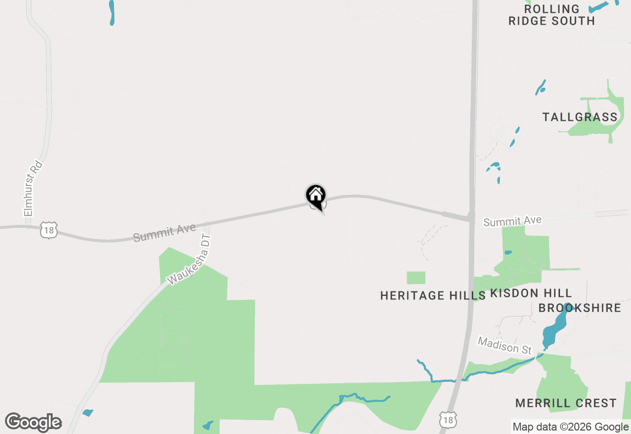 Map of 3967 Oakmont Trl, Waukesha, WI 53188