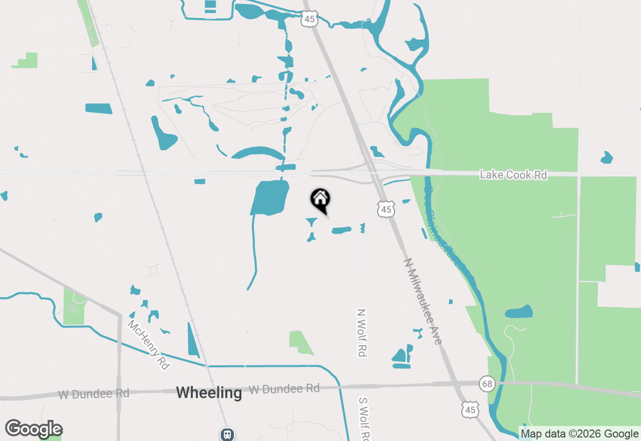 Map of 100 Prairie Park Drive #701, Wheeling, IL 60090