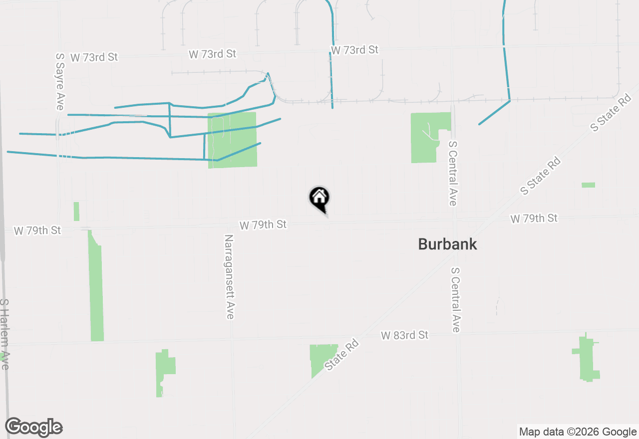 Map of 6048 W 79th Street, Burbank, IL 60459
