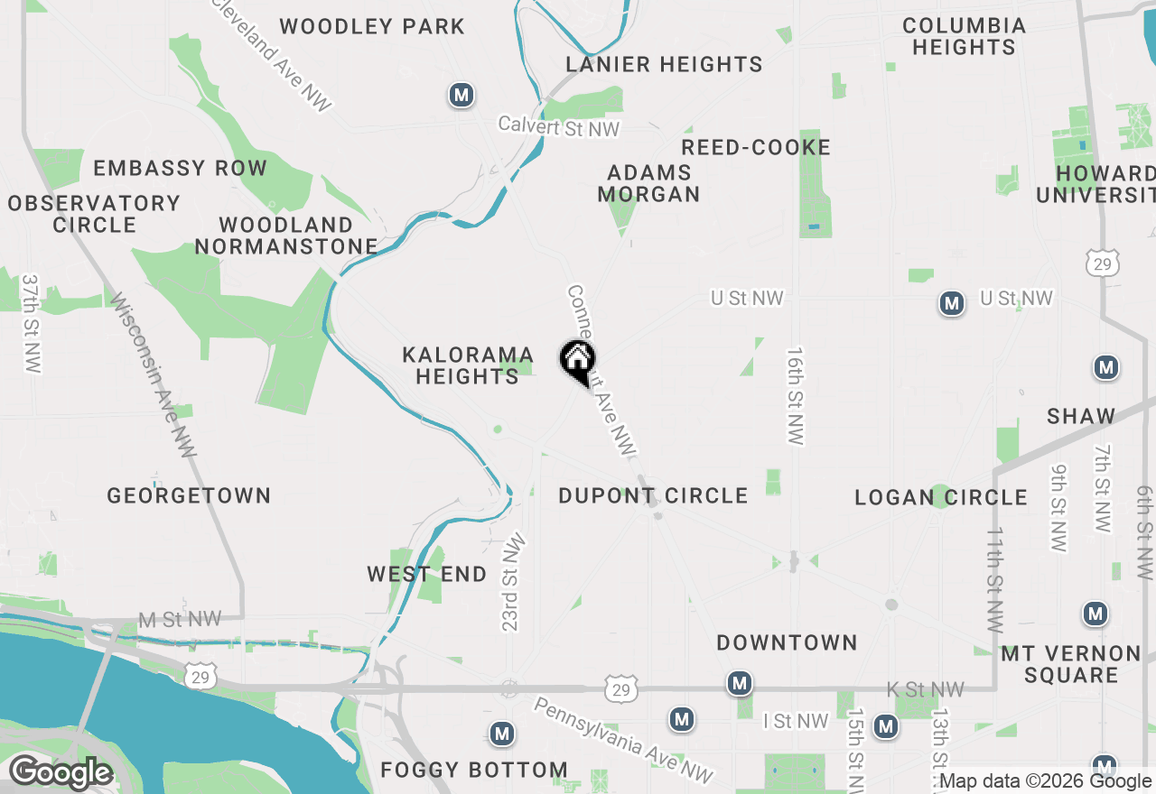 Map of 1724 21st Street Nw #1, Washington, DC 20009