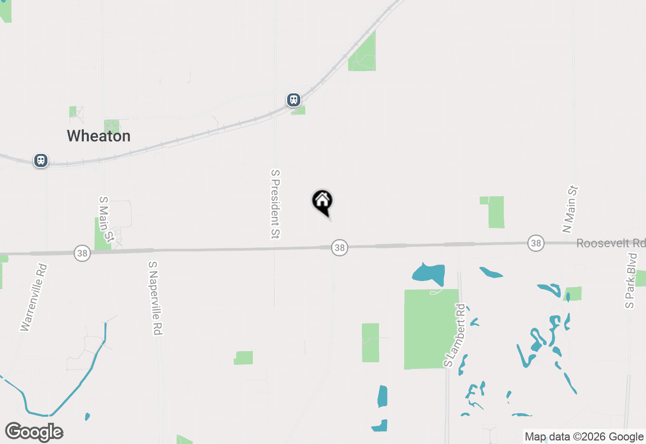 Map of 519 Byron Court, Wheaton, IL 60187