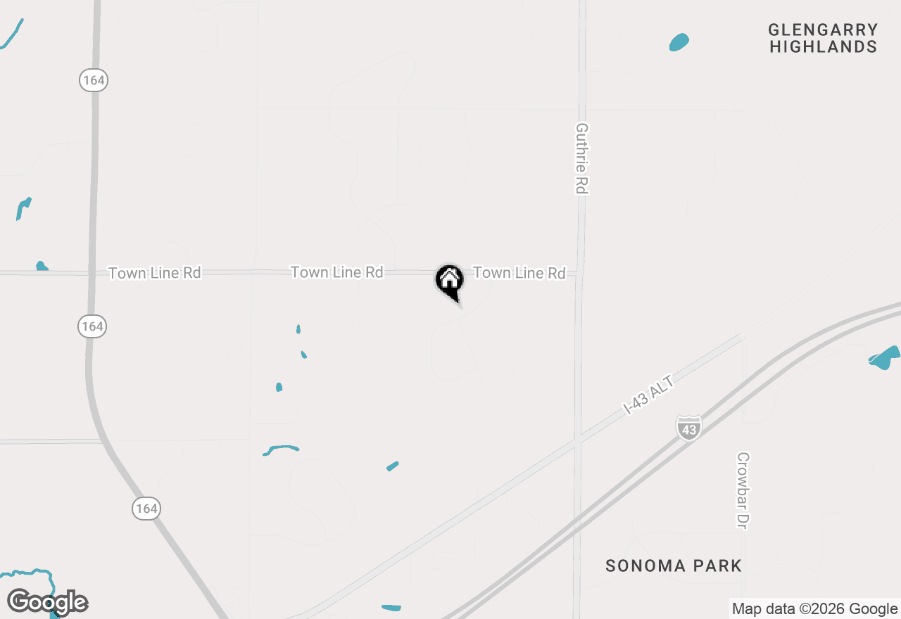 Map of S64W22860 Garrett Dr, Waukesha, WI 53189