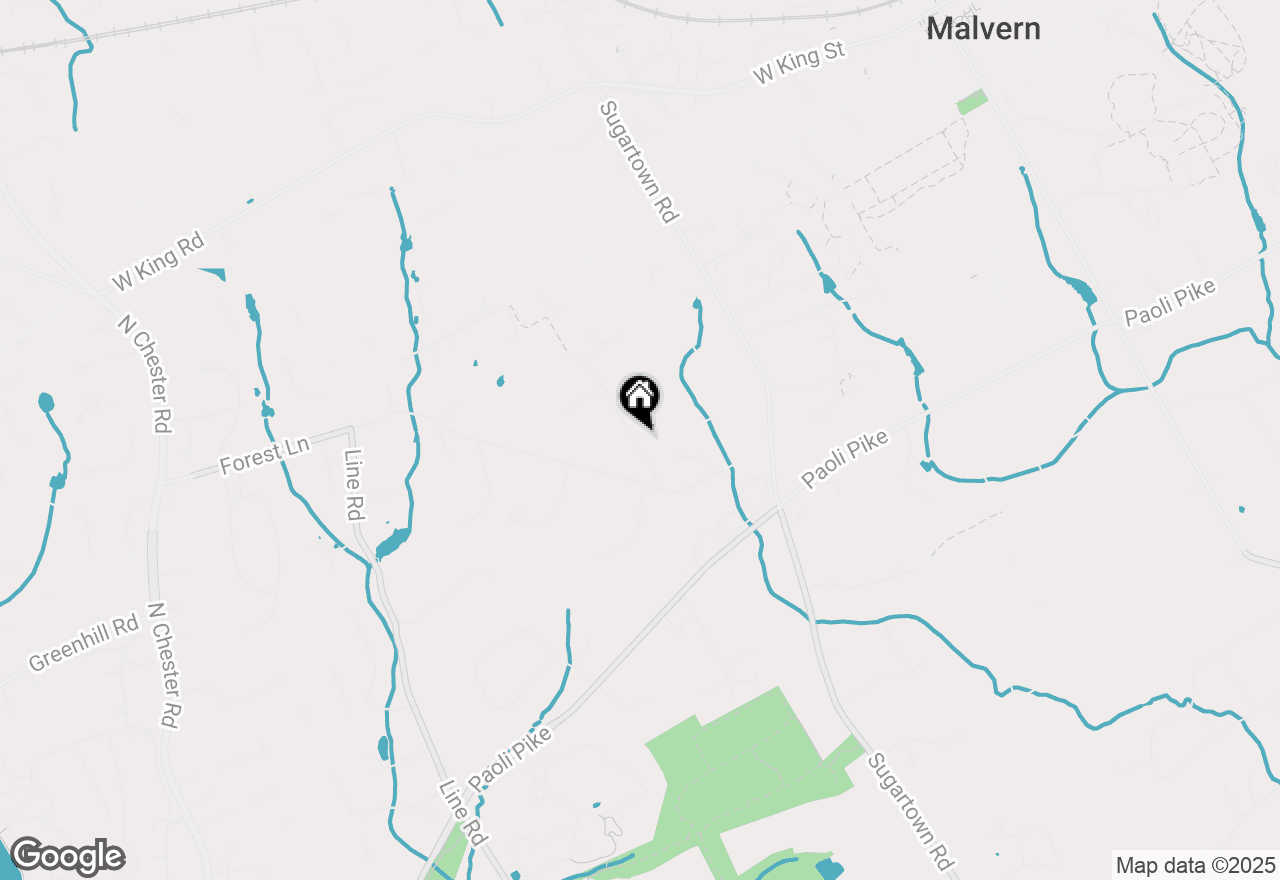 Map of 204 Walnut Tree Lane, Malvern, PA 19355