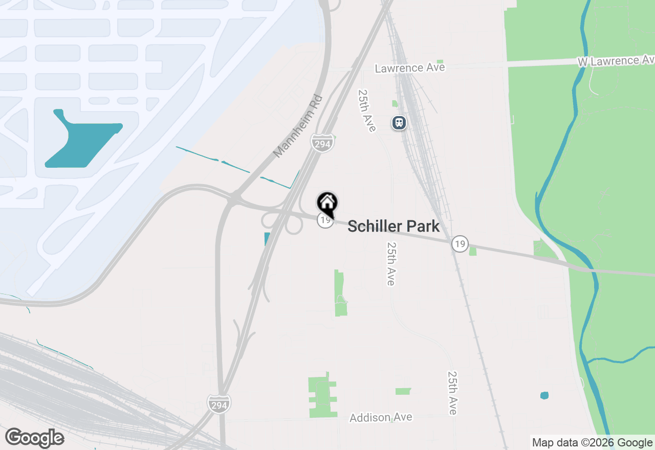 Map of 10033 Irving Park Road #1B, Schiller Park, IL 60176