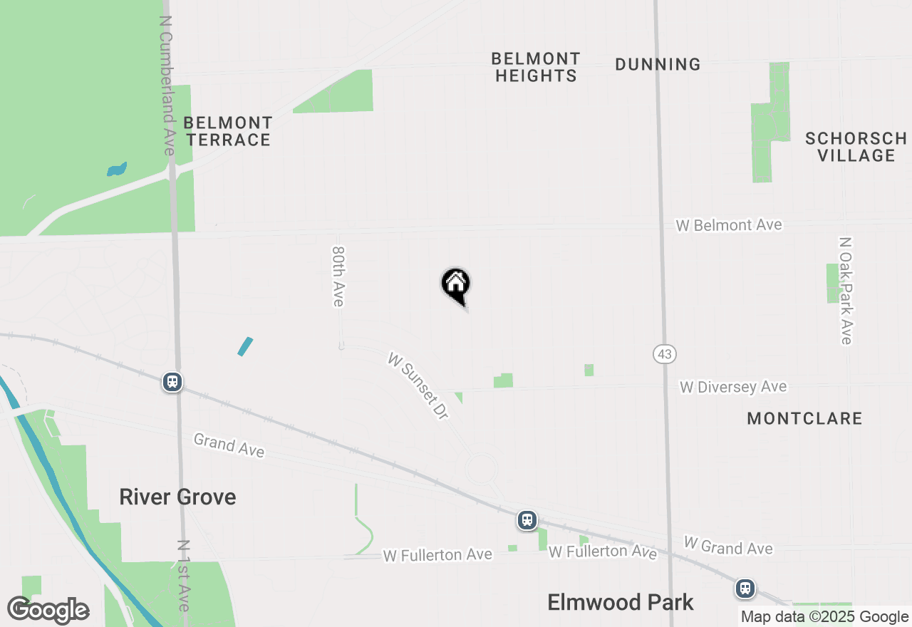 Map of 2944 N 77th Avenue, Elmwood Park, IL 60707