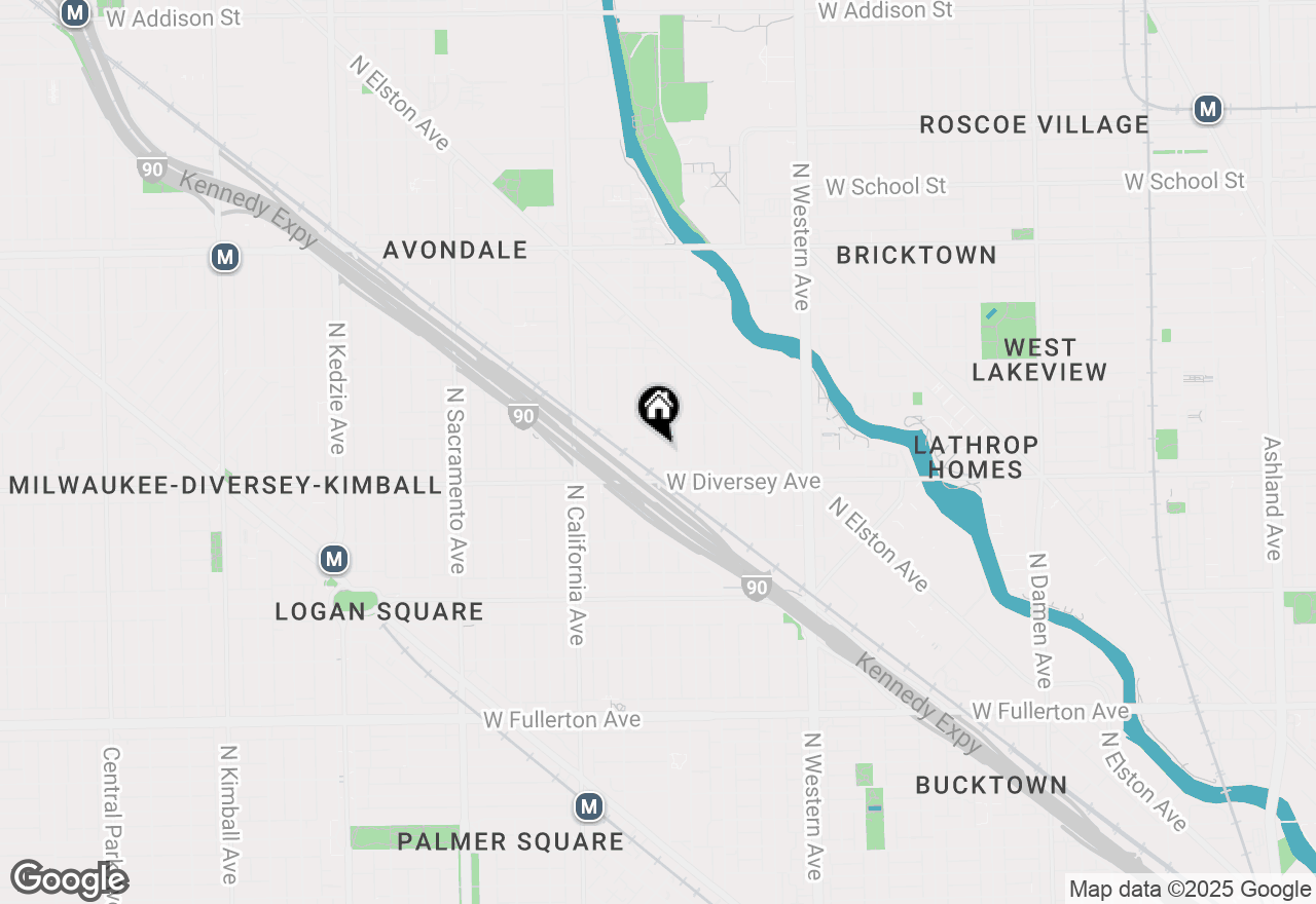 Map of 2828 N Talman Avenue #R, Chicago, IL 60618