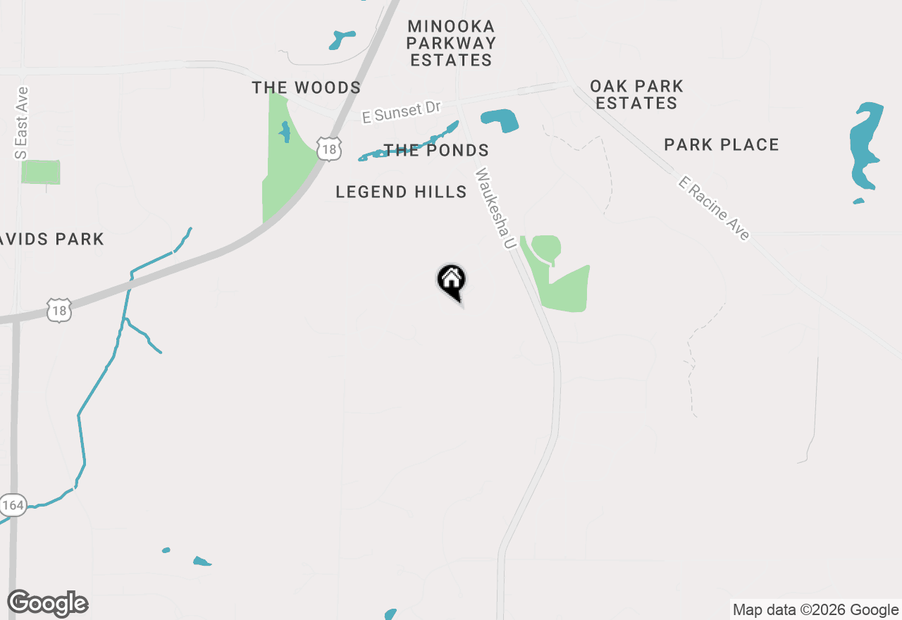 Map of 1960 Foxcroft Ln, Waukesha, WI 53189