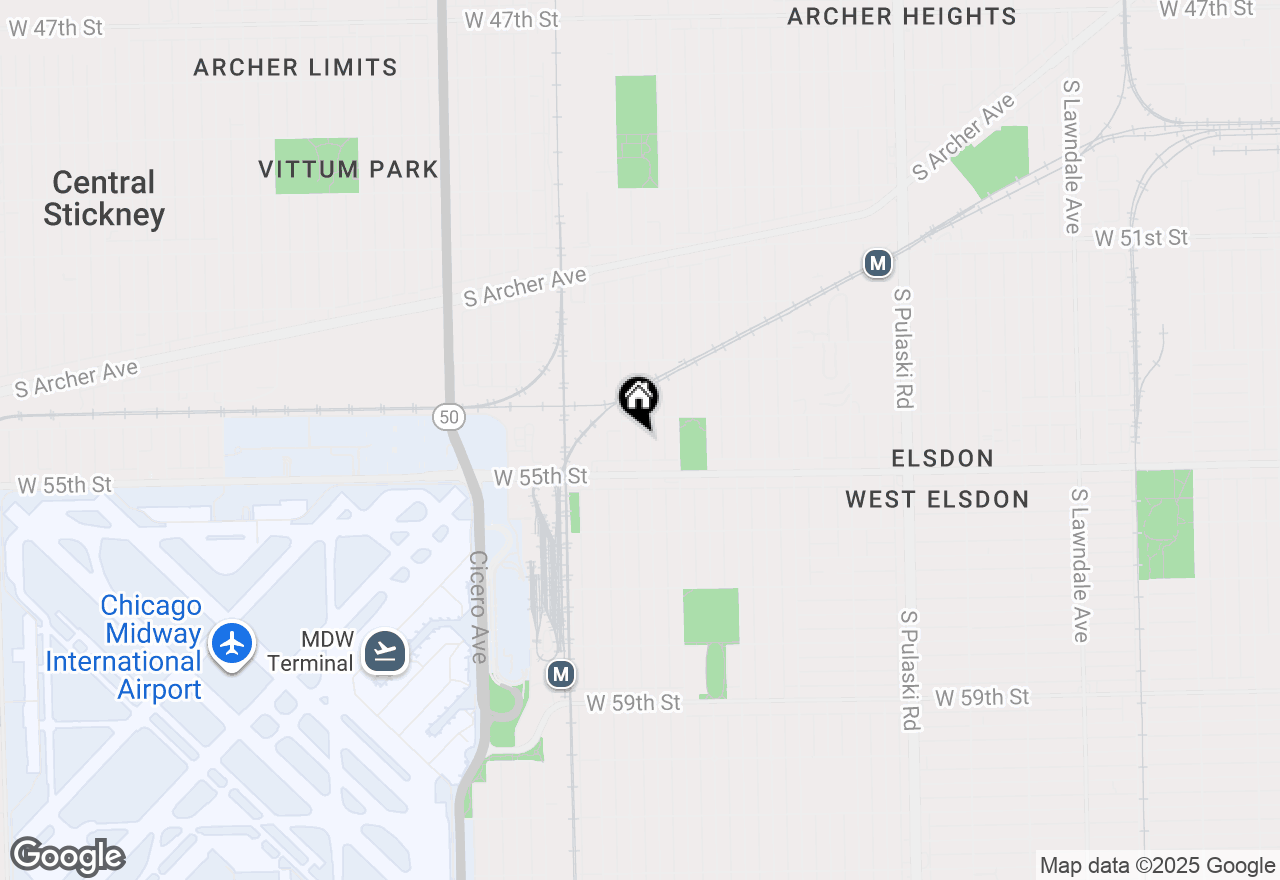 Map of 5424 S Kenneth Avenue, Chicago, IL 60632