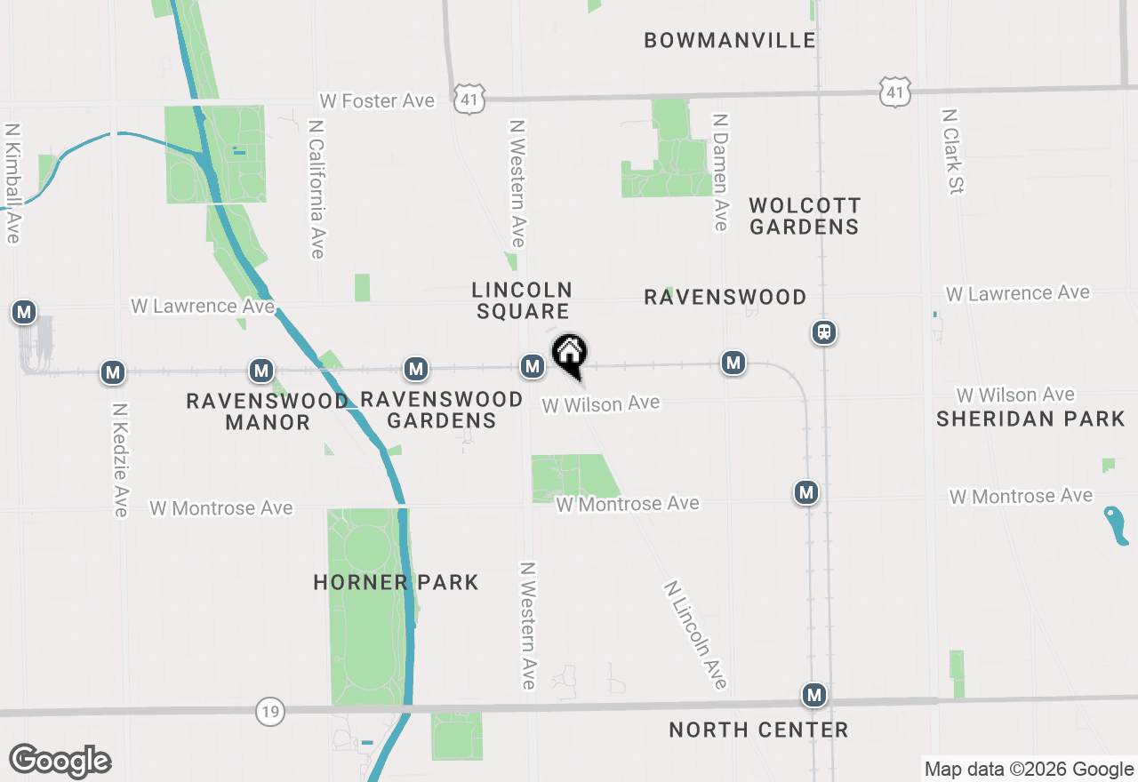 Map of 4630 N Lincoln Avenue #2S, Chicago, IL 60625