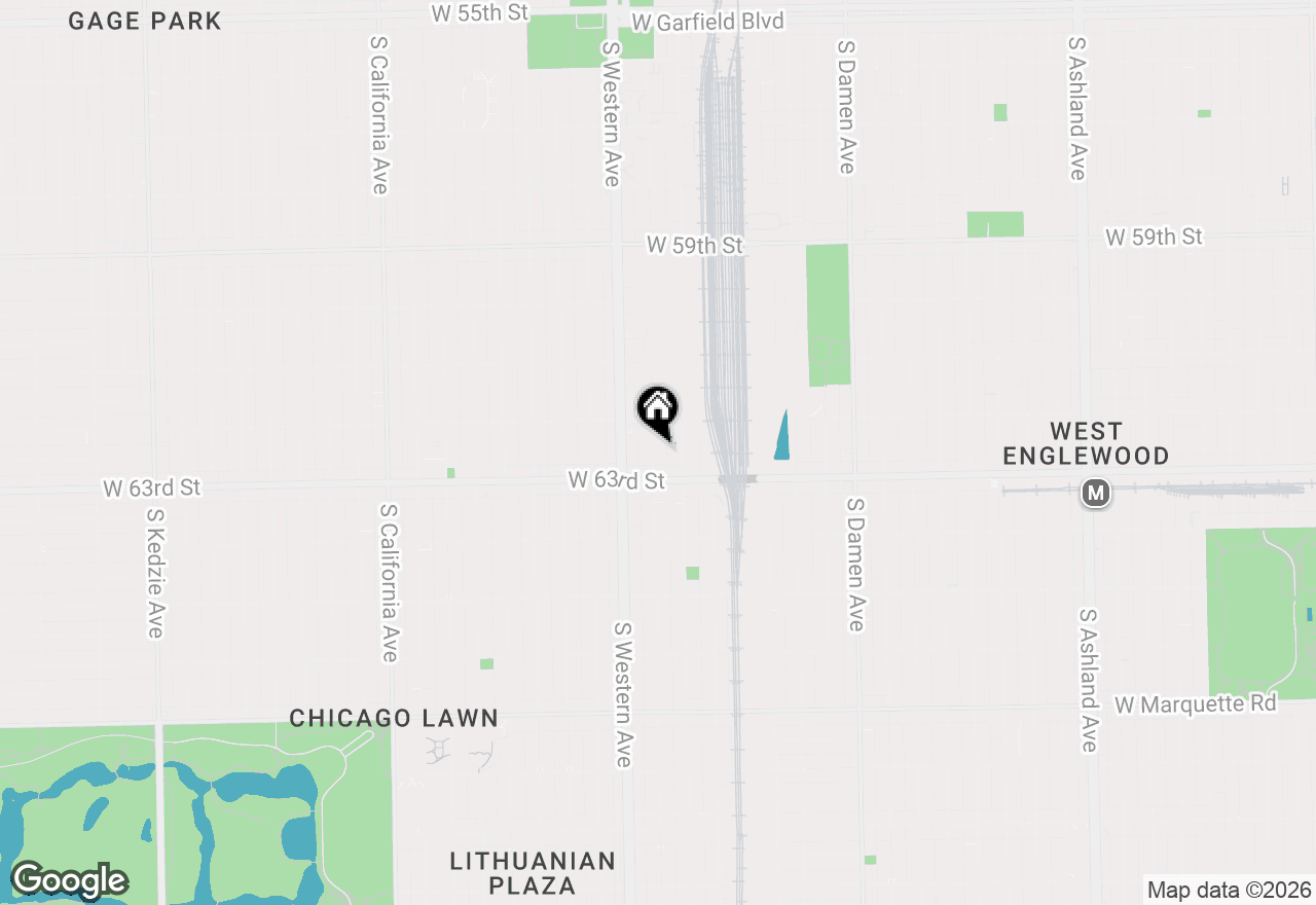 Map of 6233 S Claremont Avenue, Chicago, IL 60636