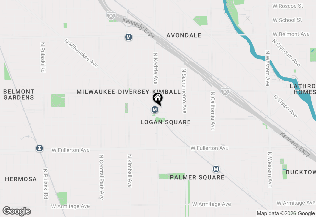 Map of 2649 N Kedzie Avenue #4E, Chicago, IL 60647