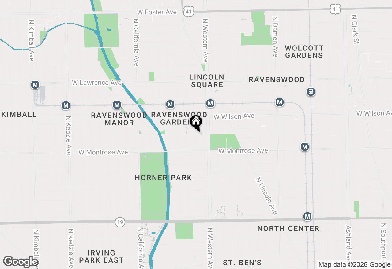 Map of 2443 W Sunnyside Avenue #1, Chicago, IL 60625