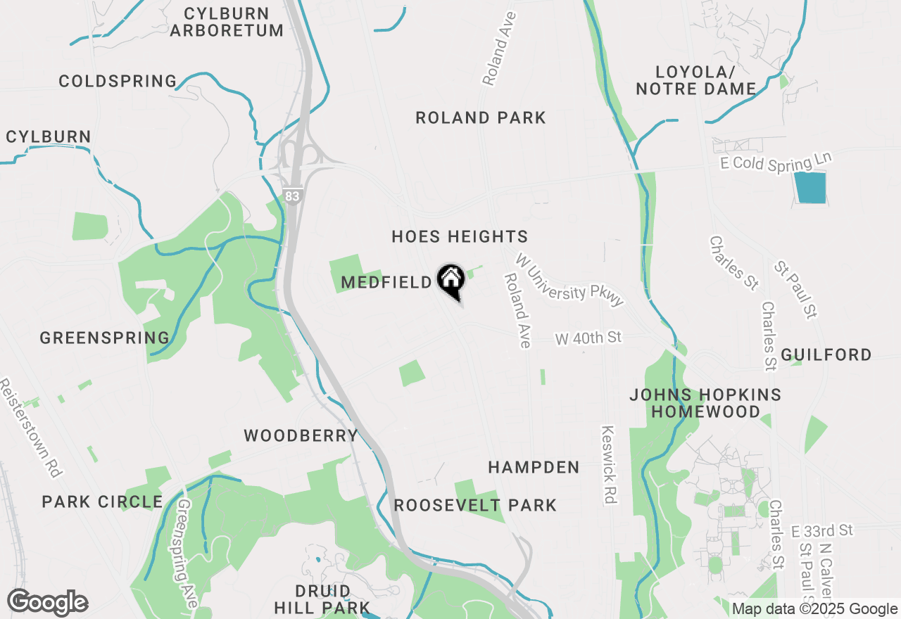 Map of 4135 Falls Road, Baltimore, MD 21211