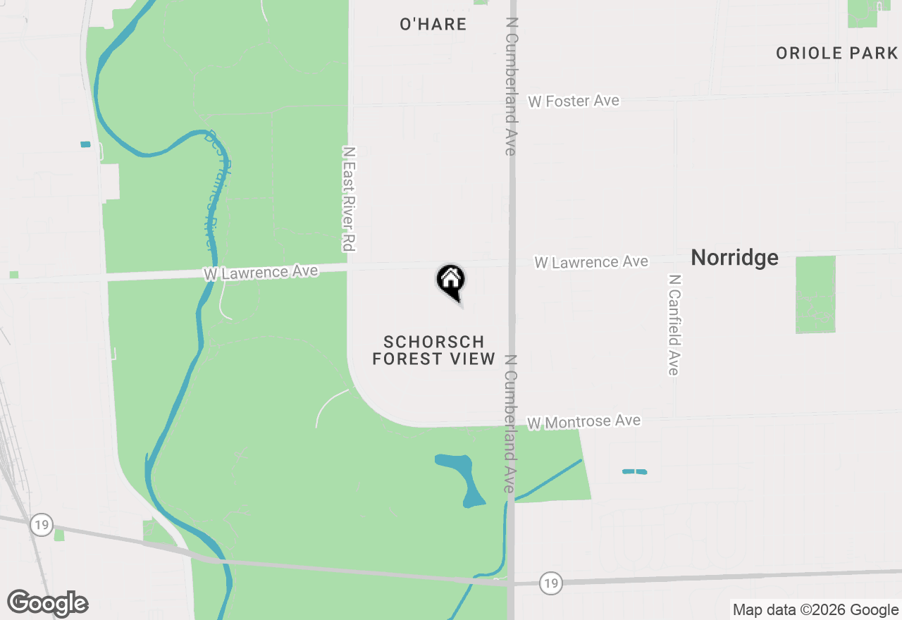 Map of 4621 N Anthon Avenue, Chicago, IL 60656