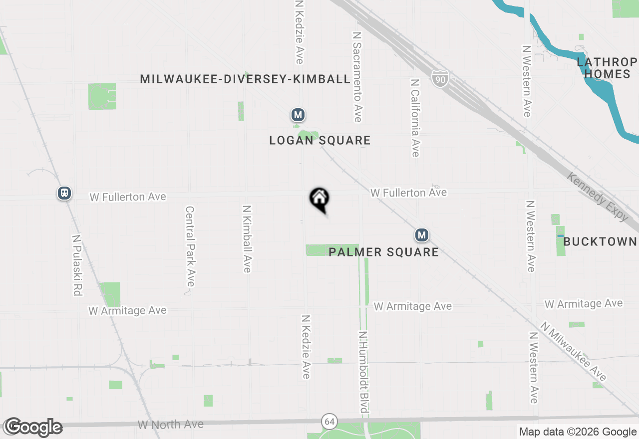 Map of 3129 W Belden Avenue, Chicago, IL 60647