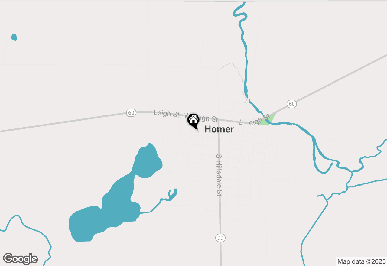 Map of 322 W Adams Street, Homer, MI 49245