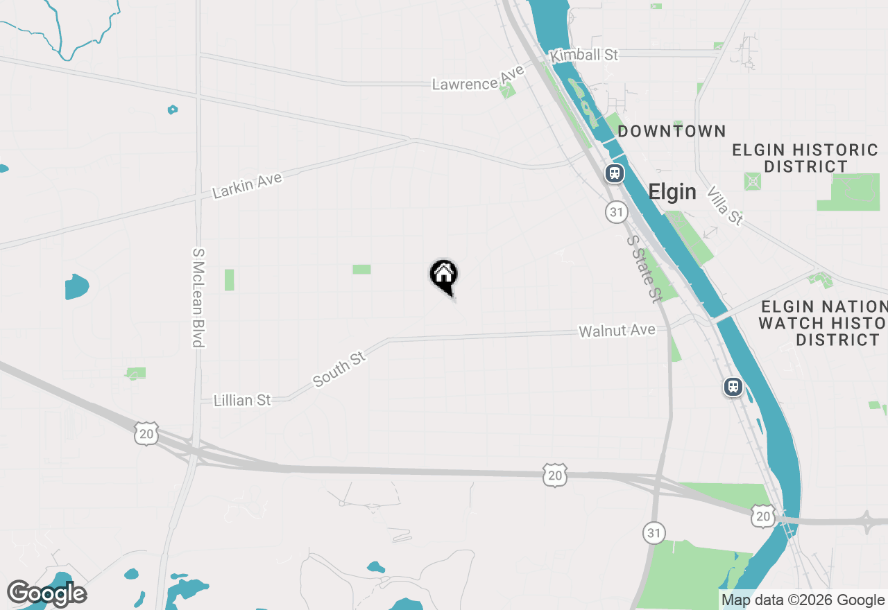Map of 761 South Street, Elgin, IL 60123