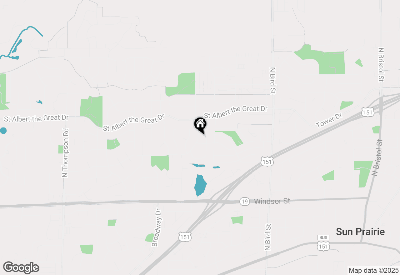 Map of 933 Allison Street, Sun Prairie, WI 53590