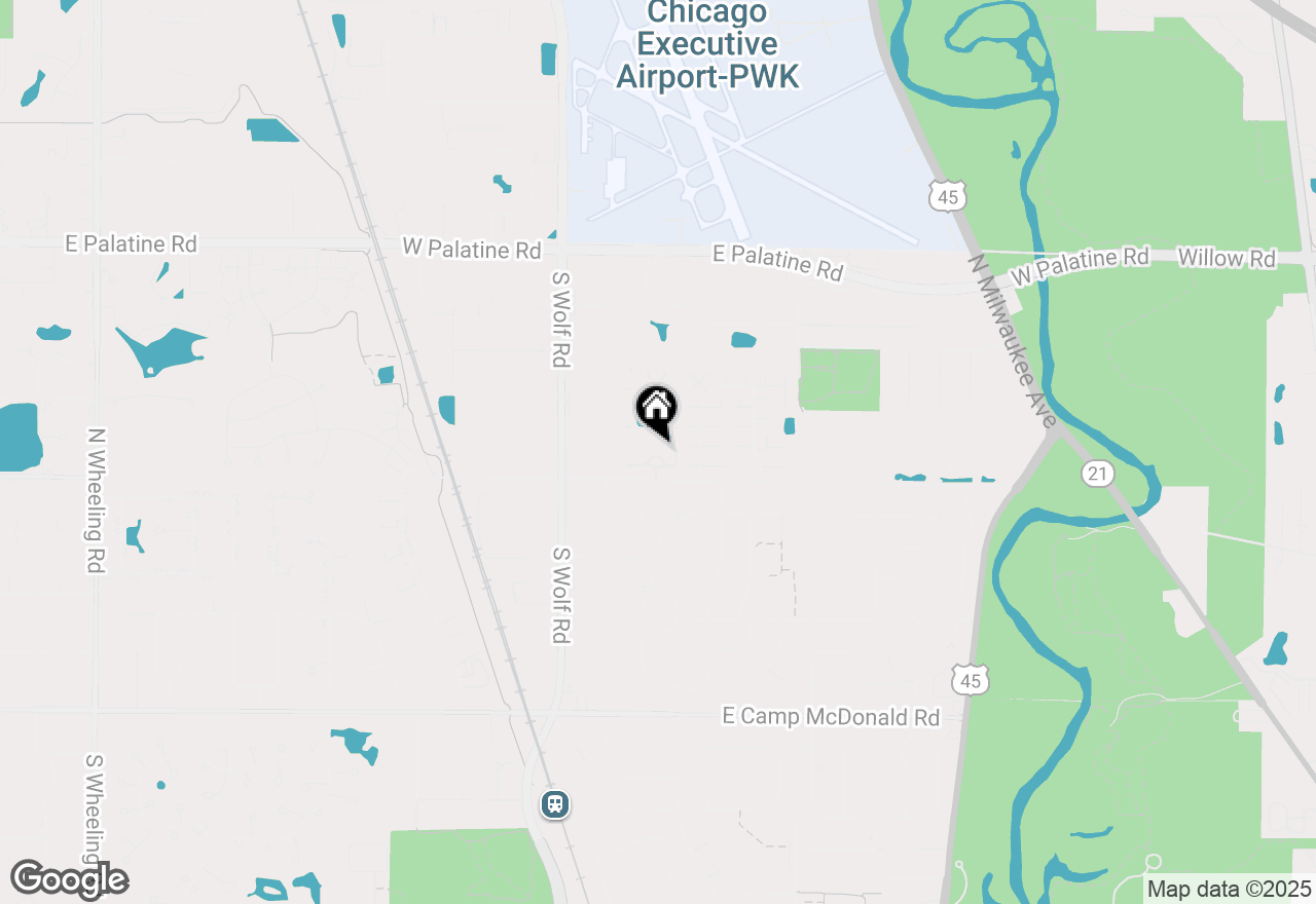 Map of 16 E Old Willow Road #303S, Prospect Heights, IL 60070