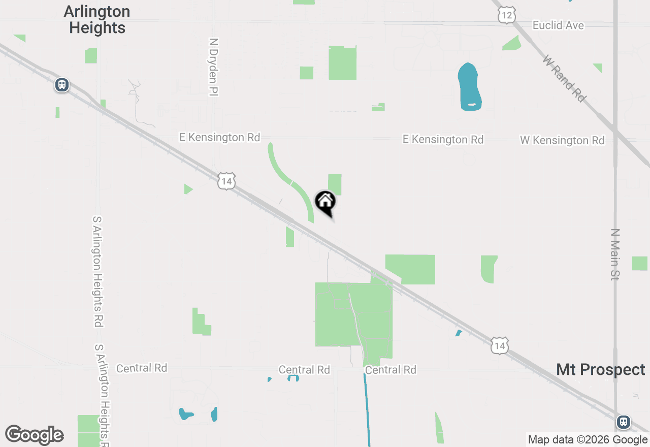 Map of 444 S Gibbons Avenue, Arlington Heights, IL 60004