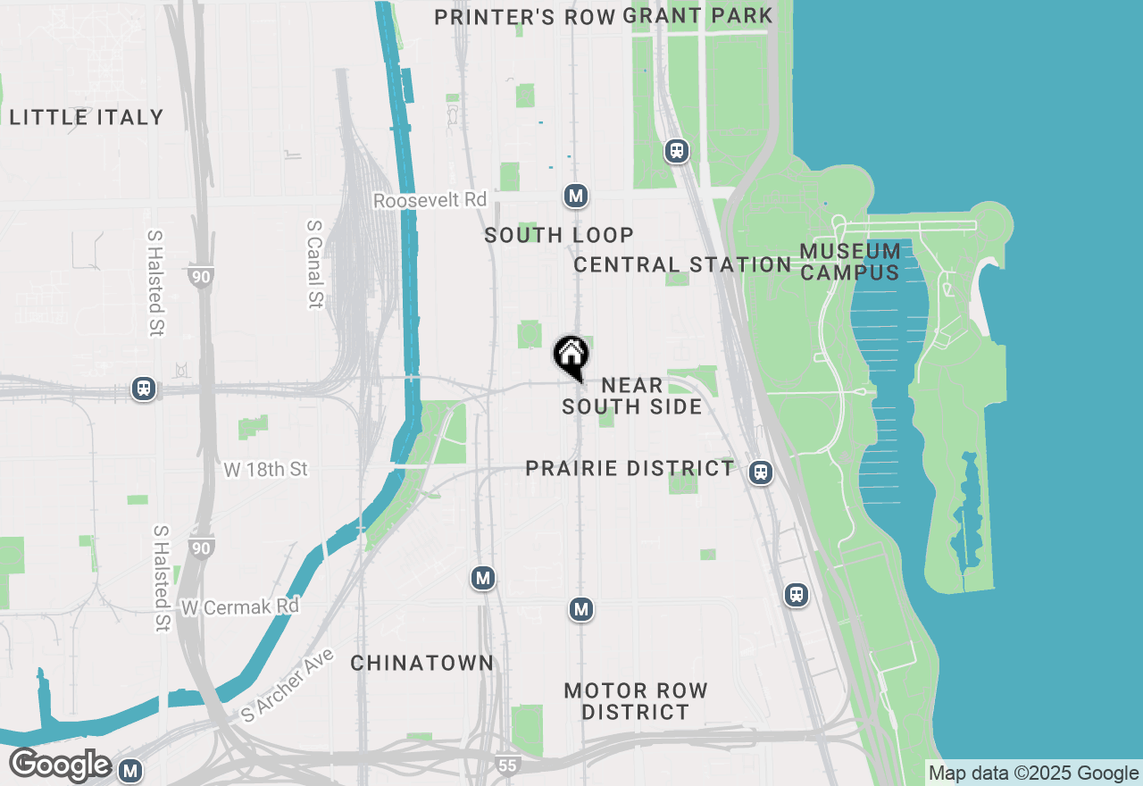 Map of 1545 S State Street #706, Chicago, IL 60605