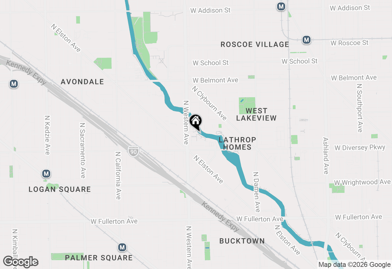 Map of 2976 N Riverwalk Drive #70, Chicago, IL 60618