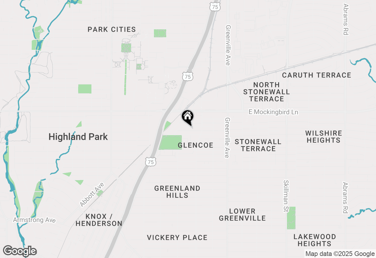 Map of 5424 Anita Street, Dallas, TX 75206