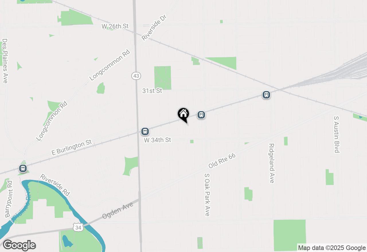 Map of (Address confidential), Berwyn, Illinois 60402