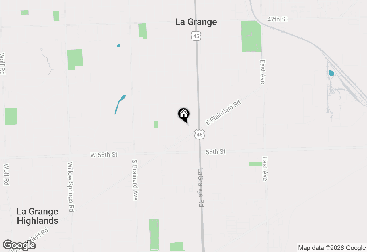 Map of 5311 S Ashland Avenue, Countryside, IL 60525