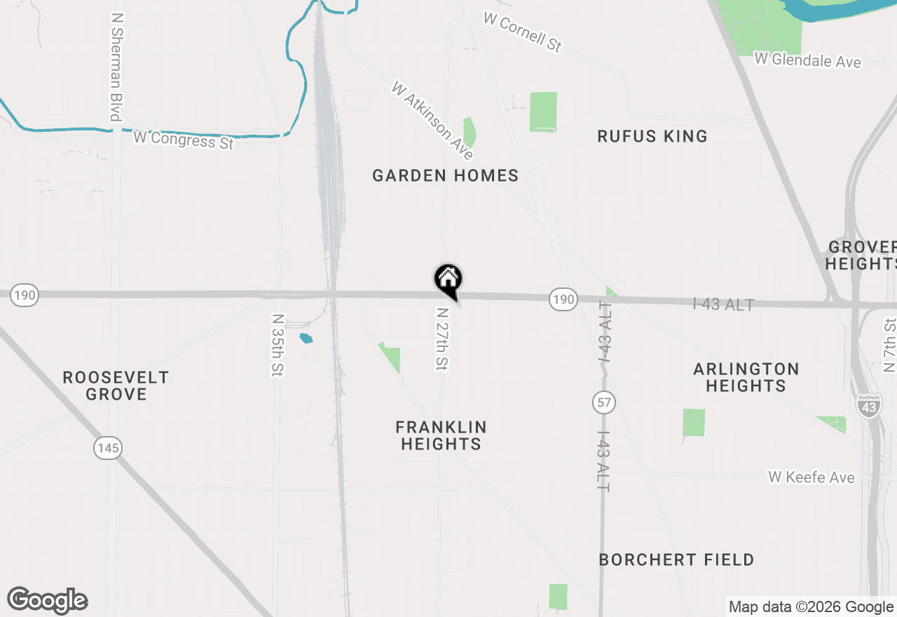 Map of 3976 N 27th St #3978, Milwaukee, WI 53216