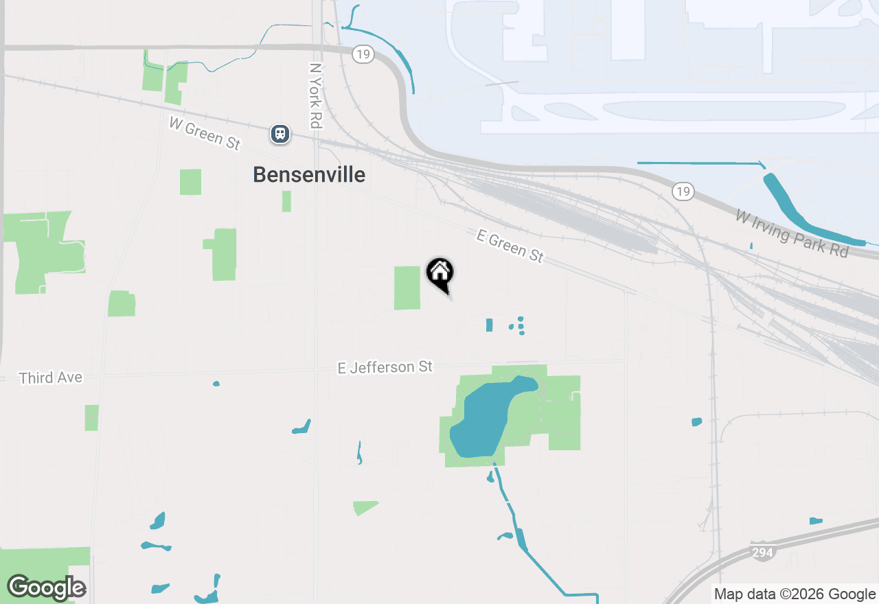 Map of 334 Park Street, Bensenville, IL 60106