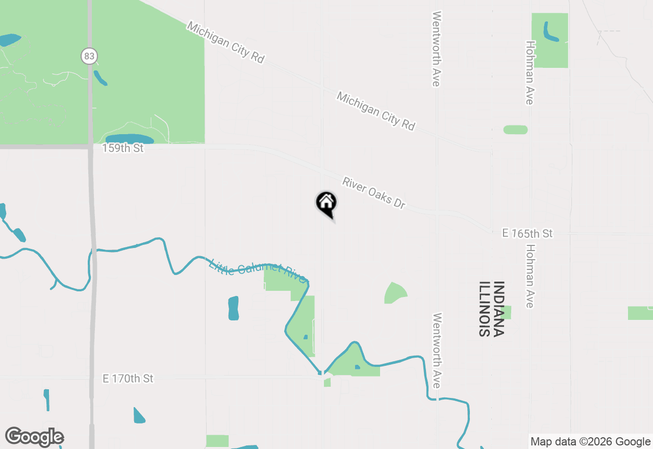 Map of 1333 Burnham Avenue, Calumet City, IL 60409
