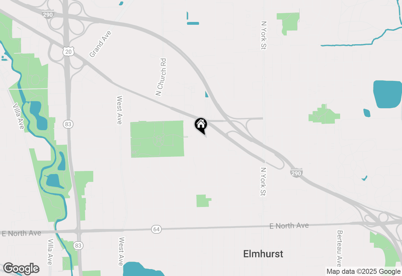 Map of 557 N Myrtle Avenue, Elmhurst, IL 60126