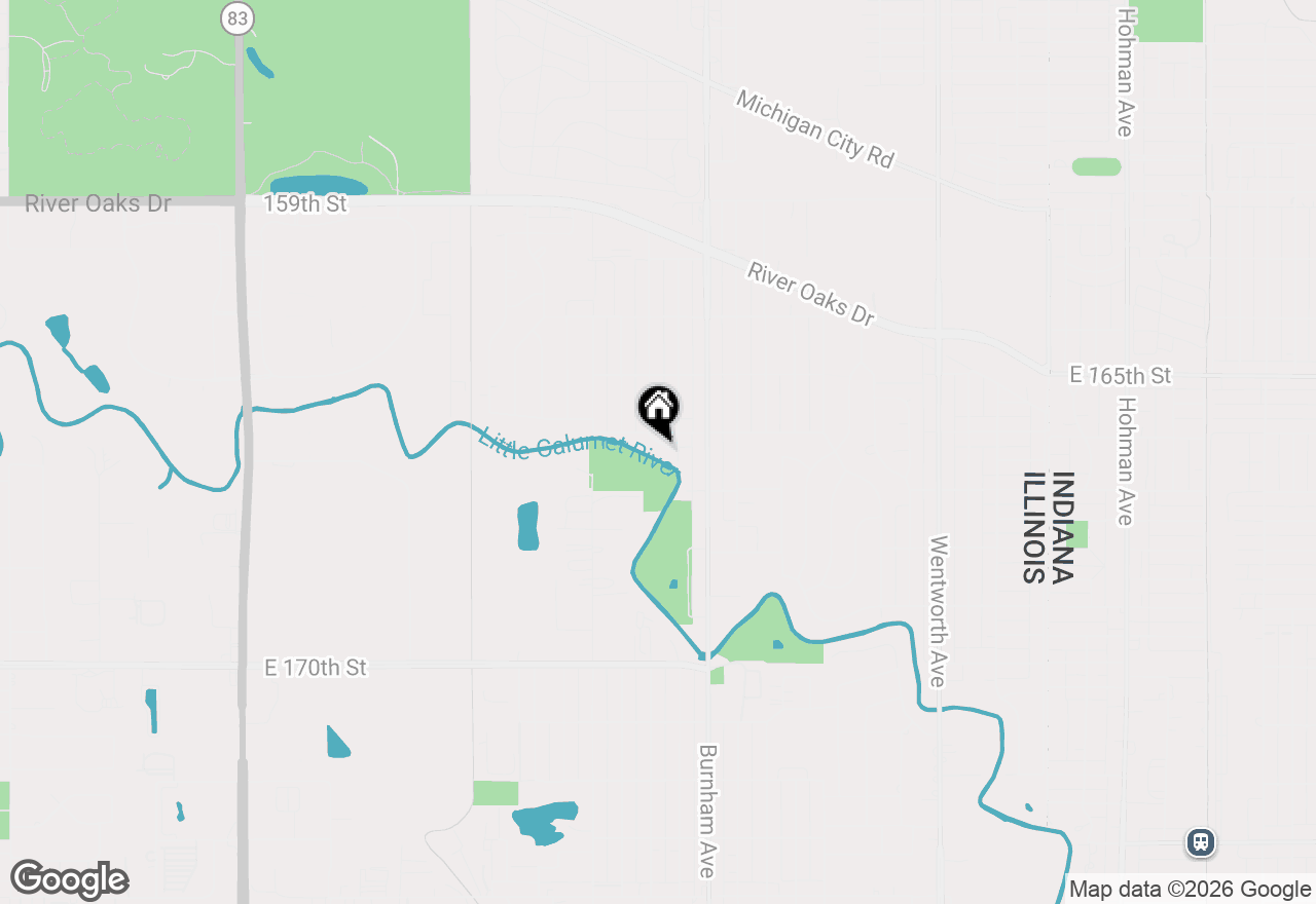 Map of 671 River Drive, Calumet City, IL 60409