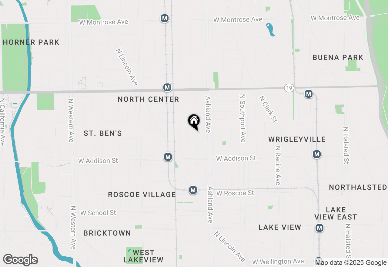 Map of 3727 N Paulina Street, Chicago, IL 60613