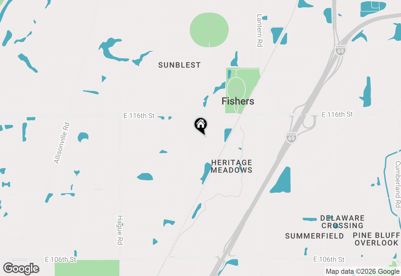Map of 8266 Ethan Drive, Fishers, IN 46038