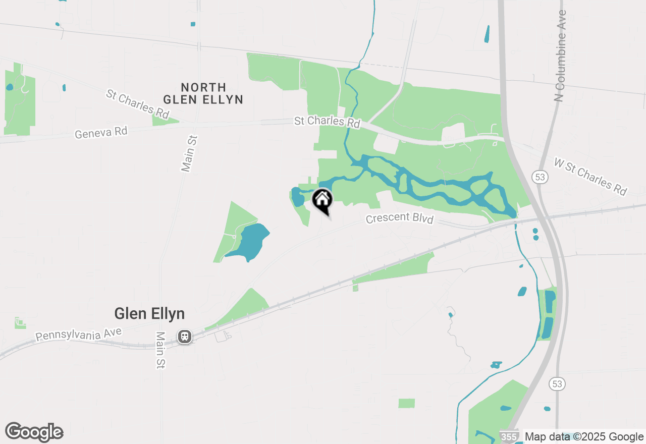 Map of 651 Plumtree Road, Glen Ellyn, IL 60137