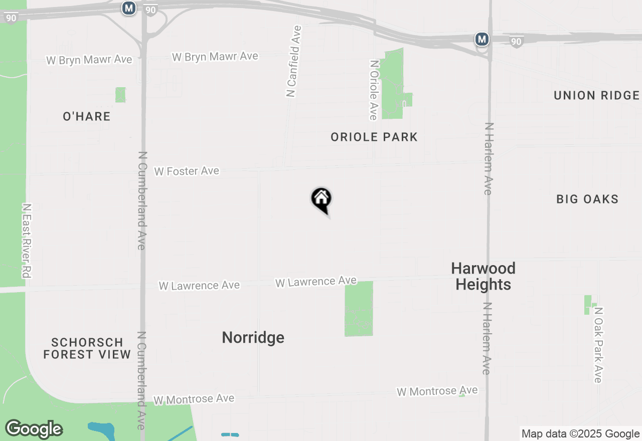 Map of 7741 W Argyle Street, Norridge, IL 60706