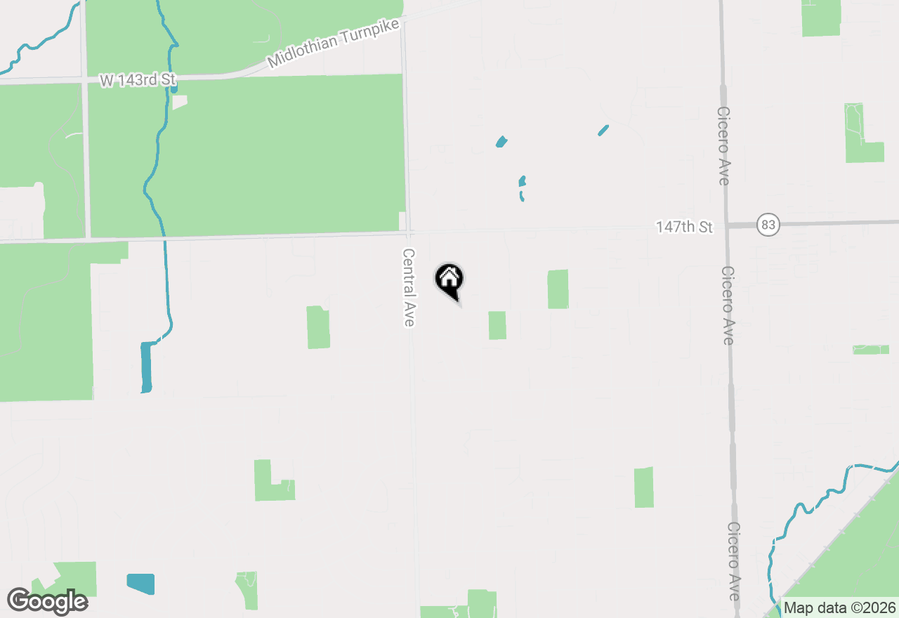 Map of 14852 Park Avenue, Oak Forest, IL 60452