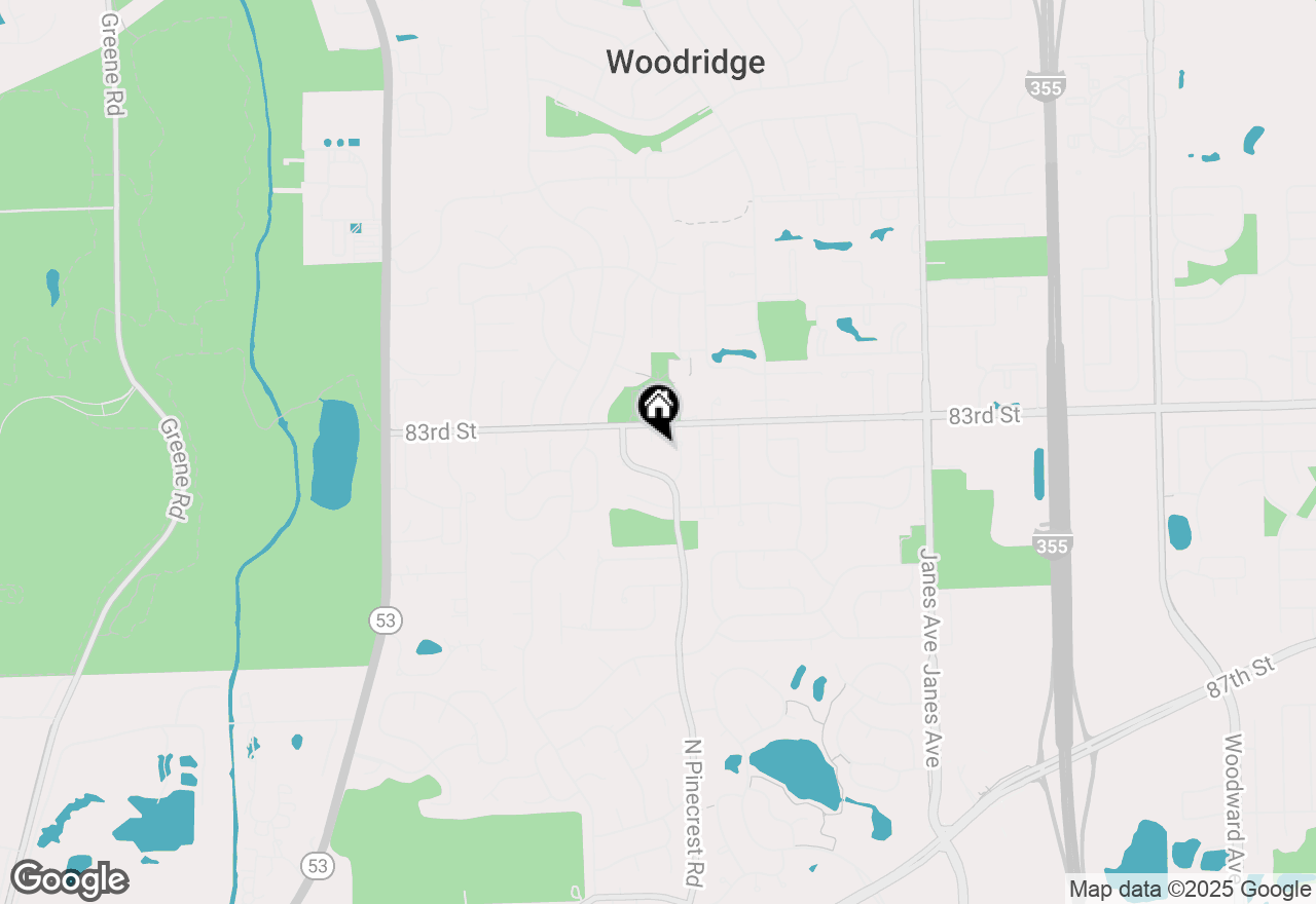 Map of 8313 Old Fence Ct, Woodridge, IL 60517
