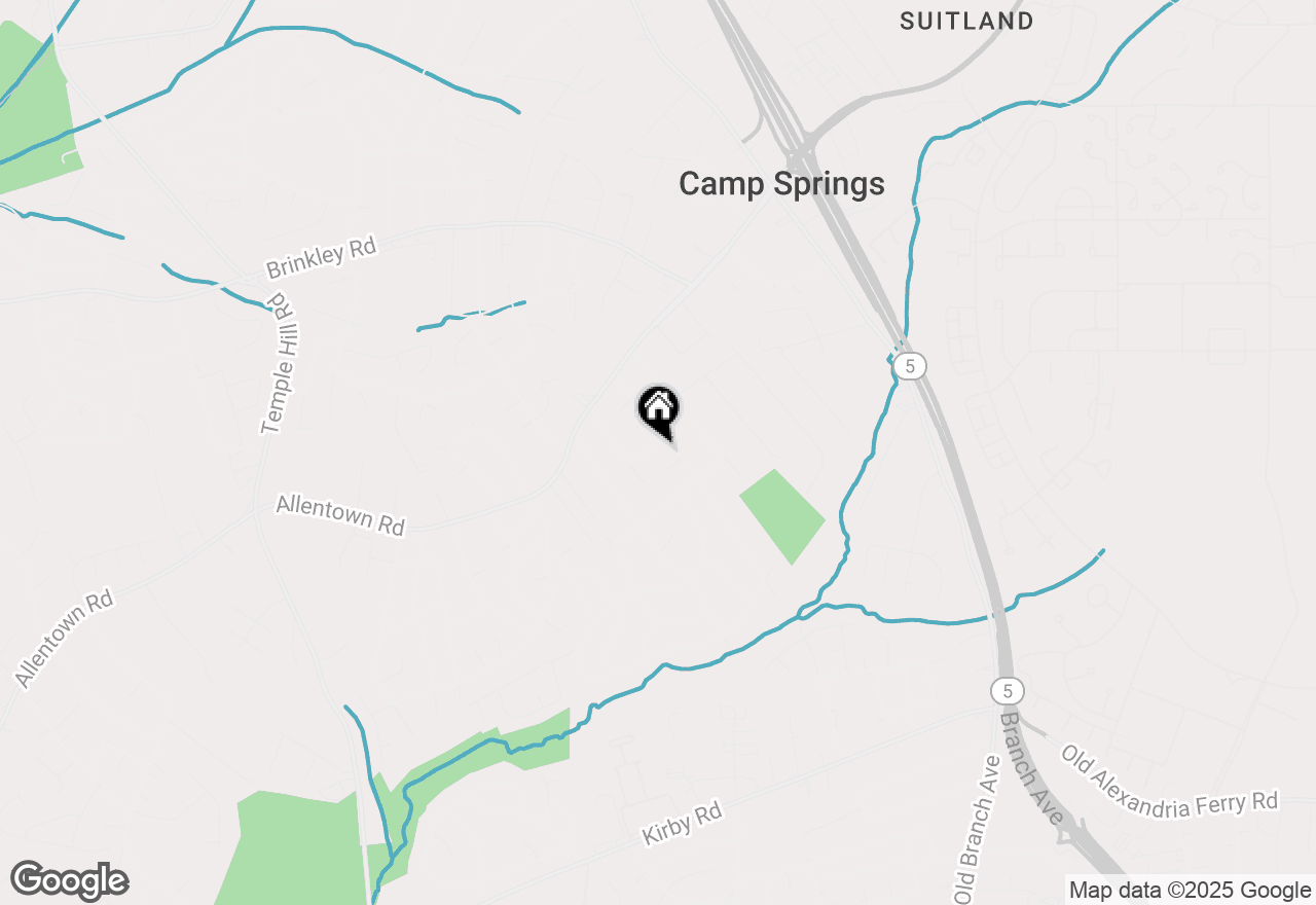 Map of 5509 Windsor Drive, Temple Hills, MD 20748