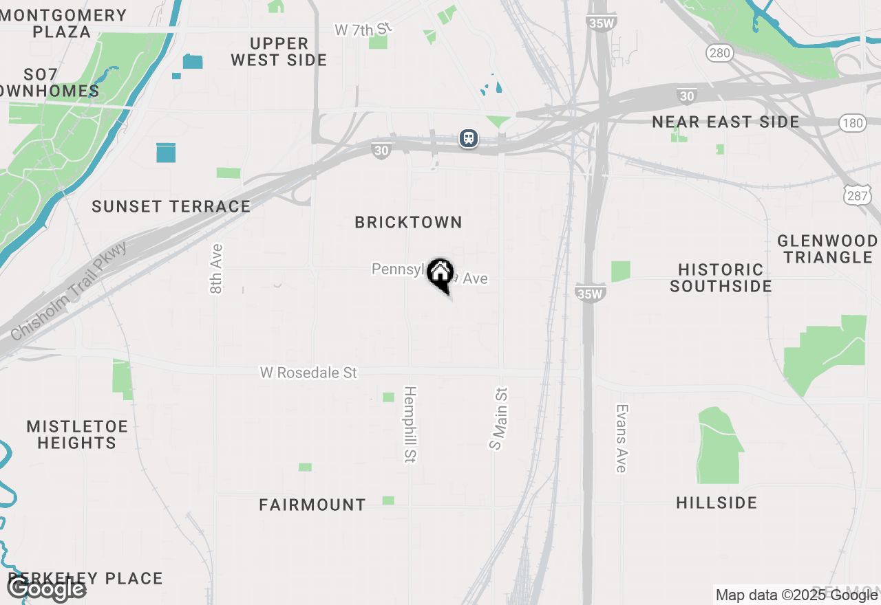 Map of 715 S Jennings Avenue #101, Fort Worth, TX 76104