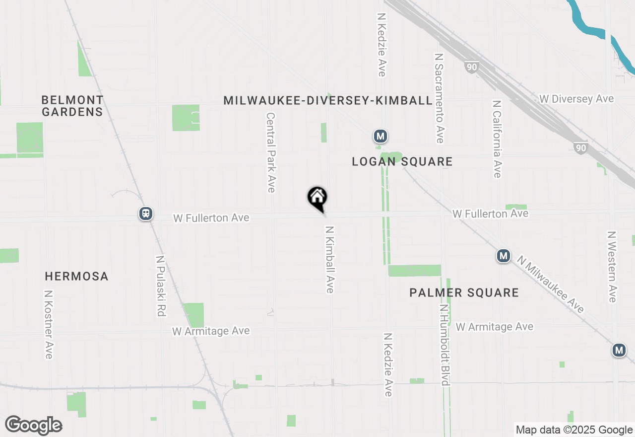 Map of 3423 W Fullerton Avenue, Chicago, IL 60647