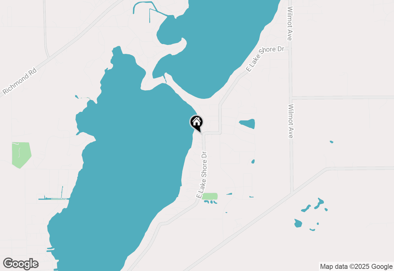 Map of 2003 E Lake Shore Dr, Twin Lakes, WI 53181