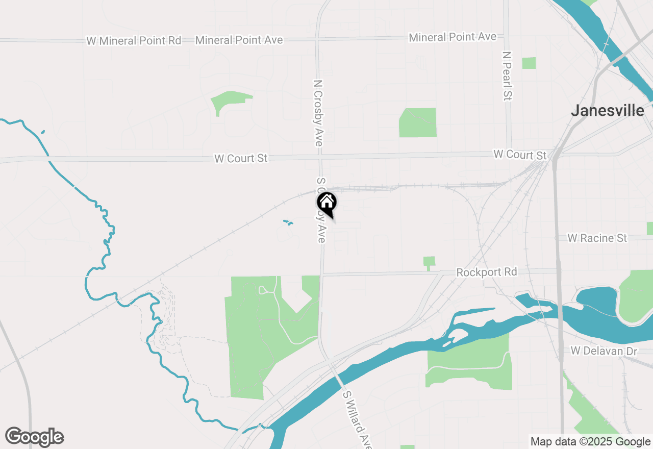 Map of 331 S Crosby Avenue, Janesville, WI 53548
