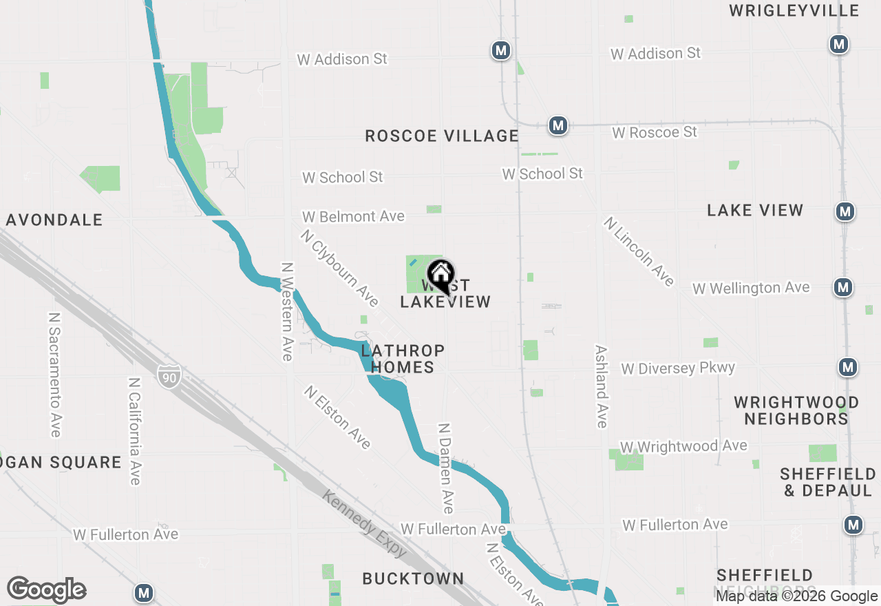 Map of 2946 N Damen Avenue #1, Chicago, IL 60618